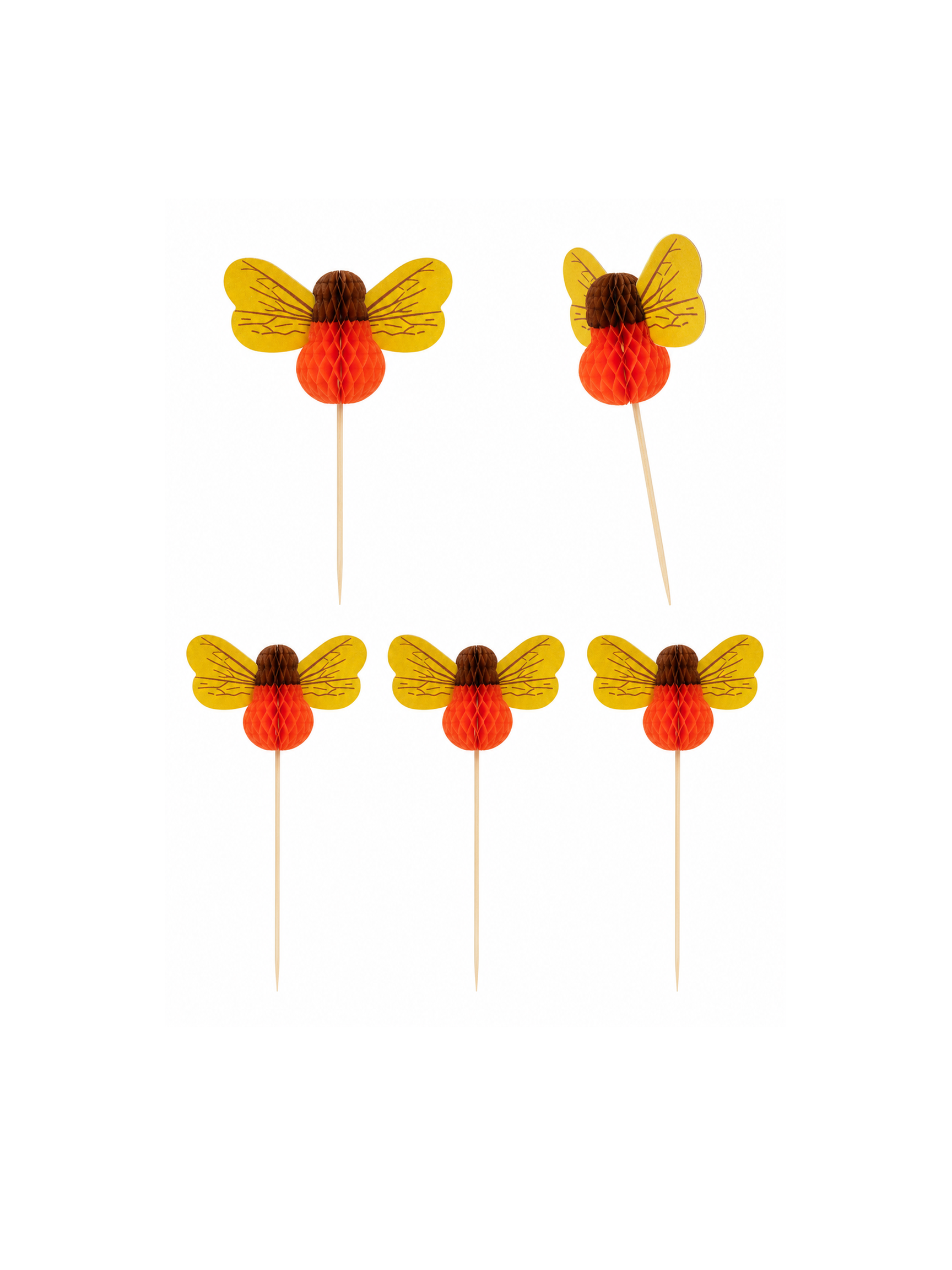 4-Inch Bee Party Picks, 100 Count — Multiple views (5 of 8)