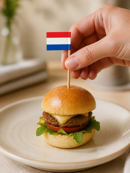Netherlands Flag Picks, 100 Count — In-use scale (4 of 8)