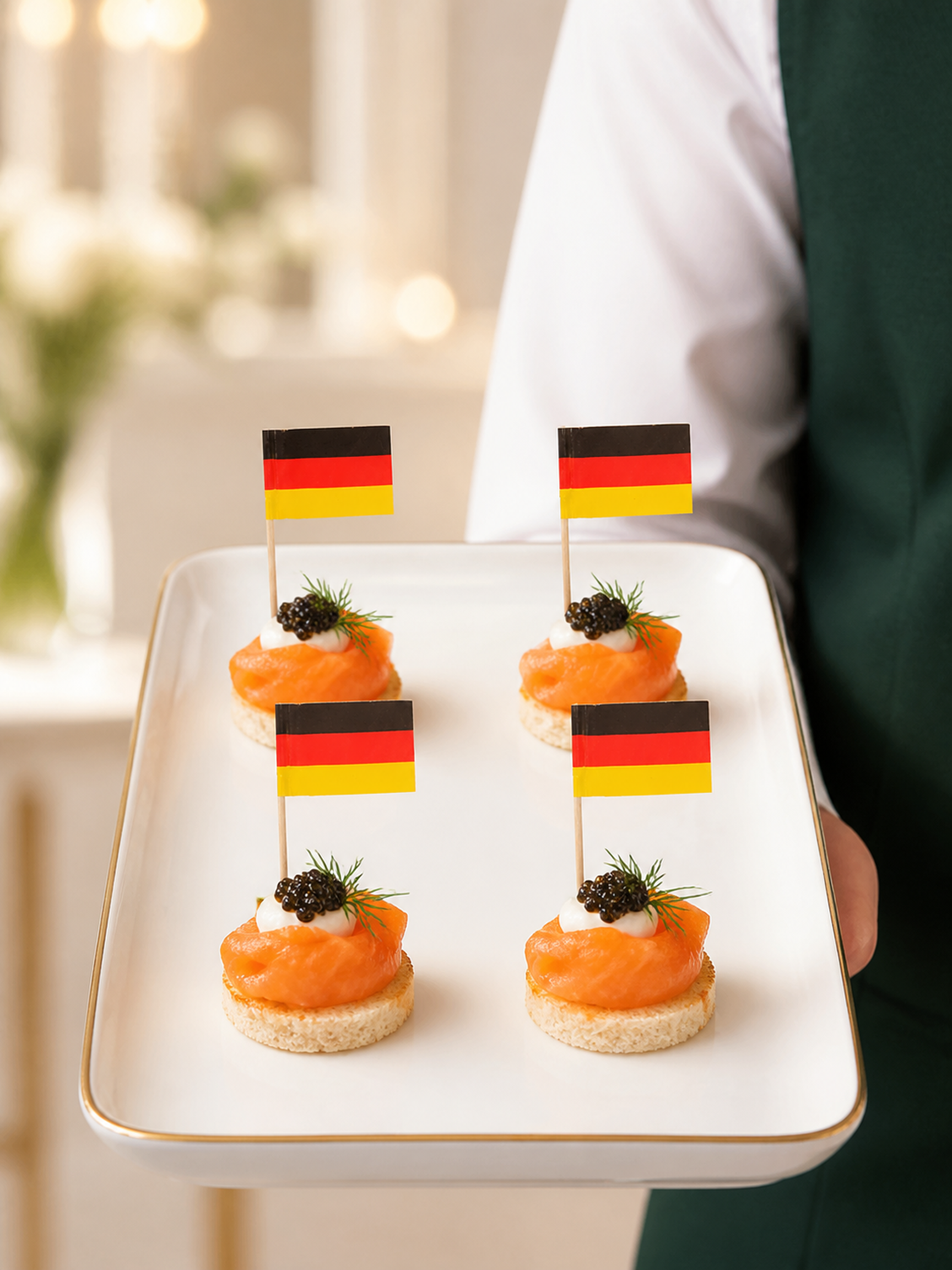 Germany Flag Picks, 100 Count — B2B service scene (7 of 8)