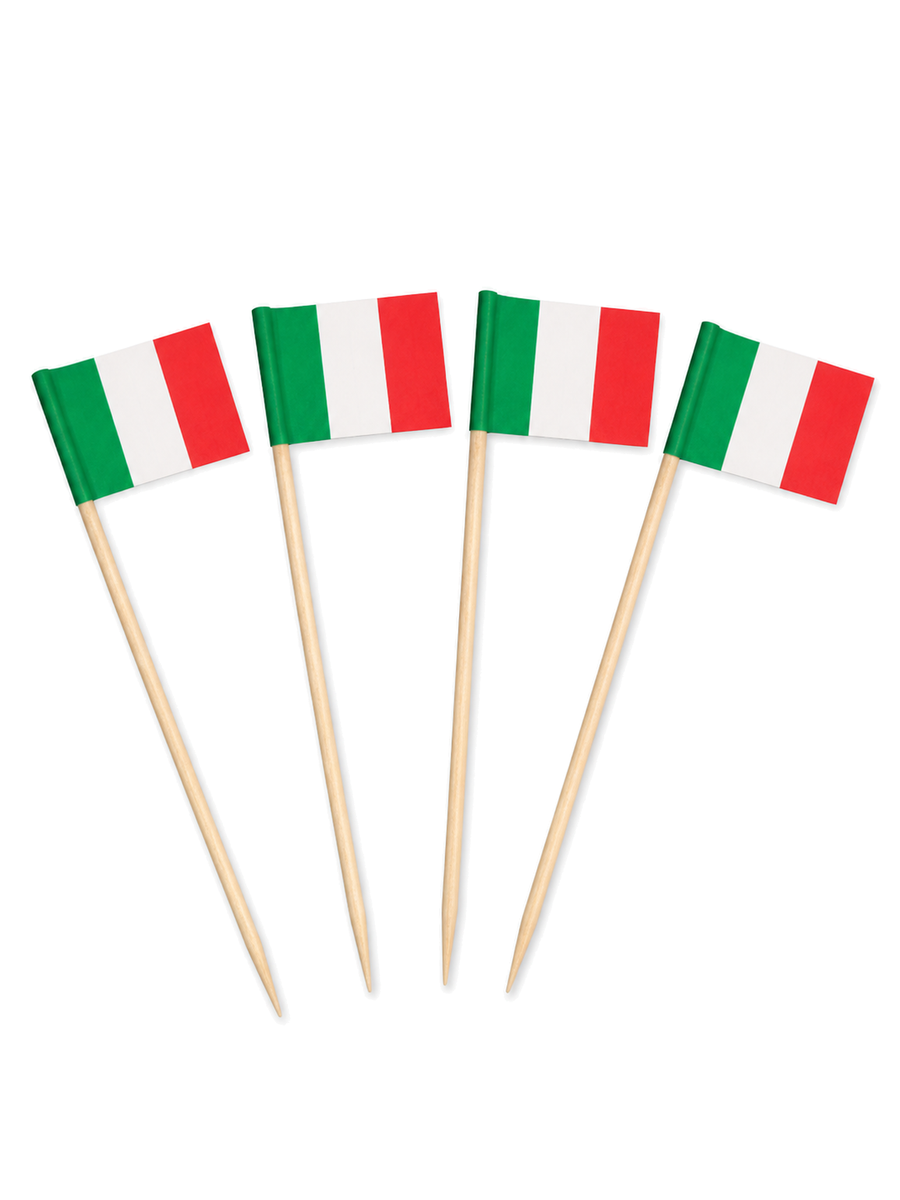 Italy Flag Picks, 100 Count — White background hero (1 of 8)