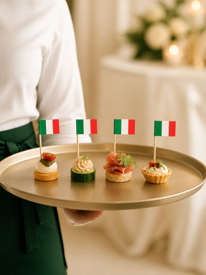 Italy Flag Picks, 100 Count — B2B service scene (7 of 8)