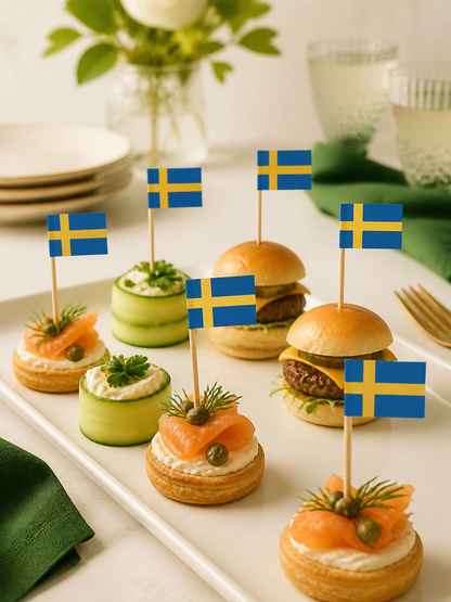 Sweden Flag Picks, 100 Count — Primary use scene (2 of 8)