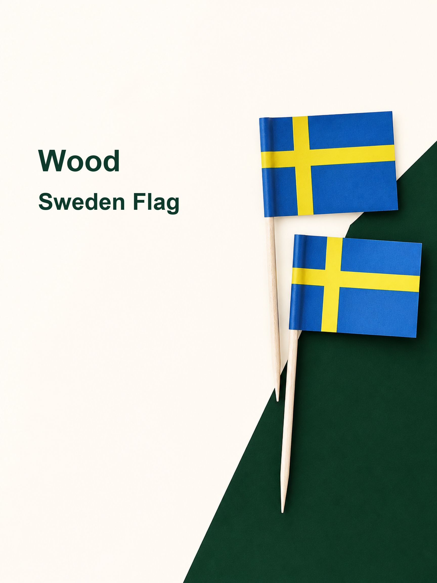 Sweden Flag Picks, 100 Count — Material and pattern information (6 of 8)