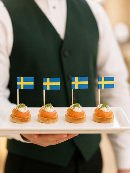 Sweden Flag Picks, 100 Count — B2B service scene (7 of 8)