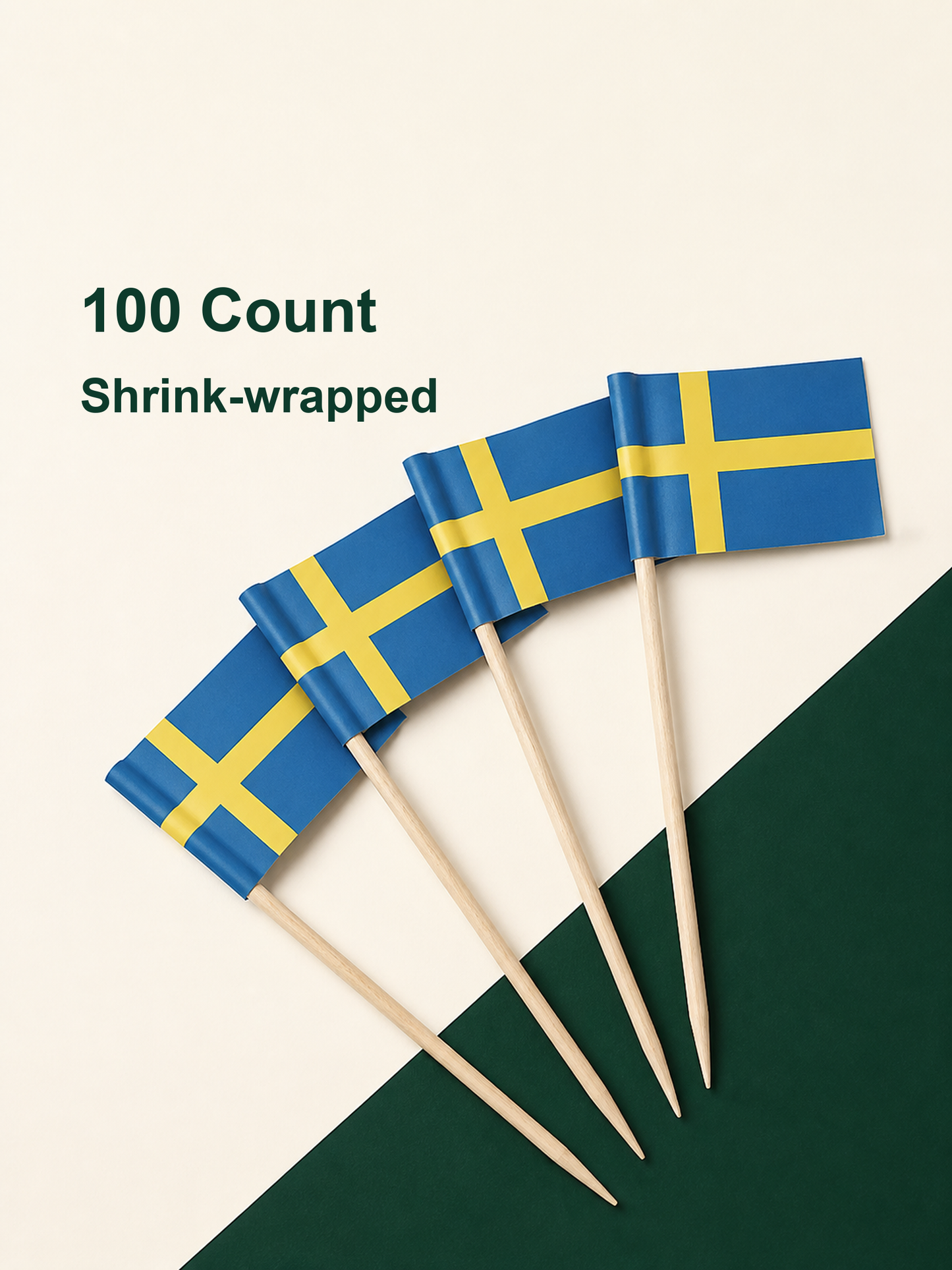 Sweden Flag Picks, 100 Count — Pack facts (8 of 8)