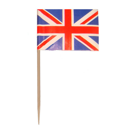 United Kingdom Flag Picks, 100 Count