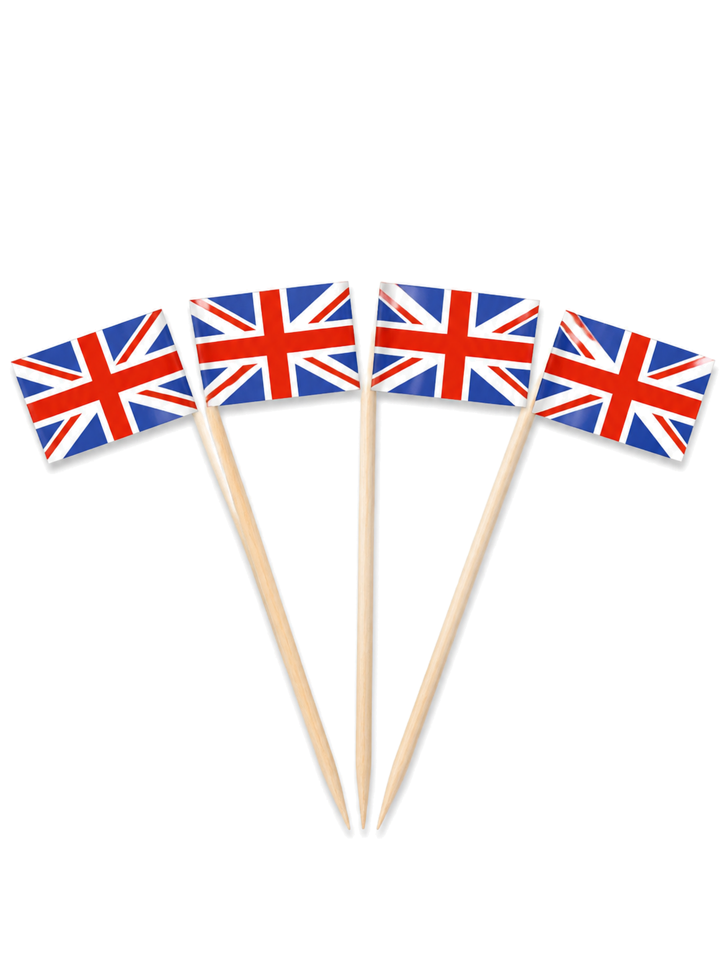 United Kingdom Flag Picks, 100 Count — White background hero (1 of 8)