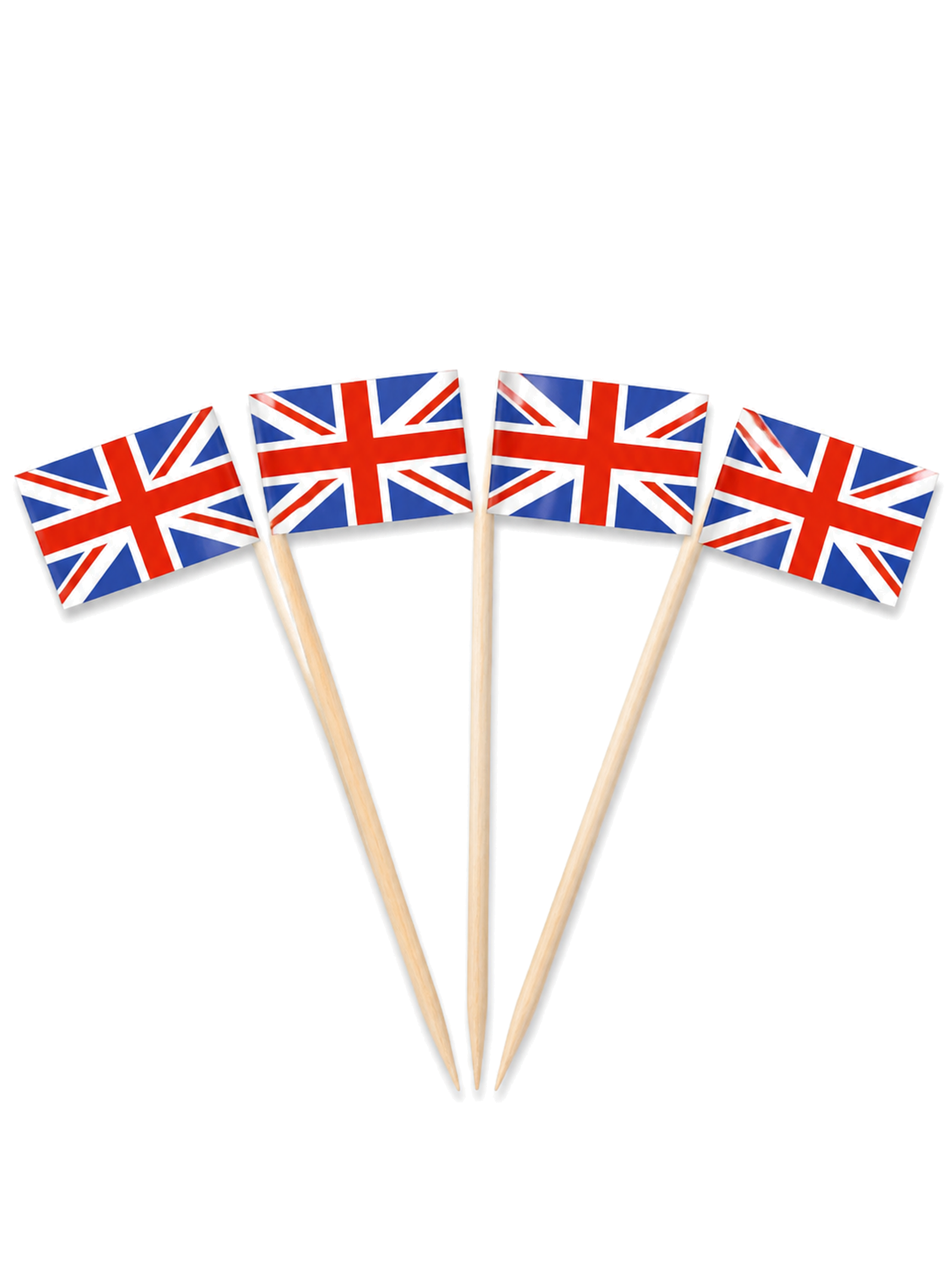 United Kingdom Flag Picks, 100 Count — White background hero (1 of 8)