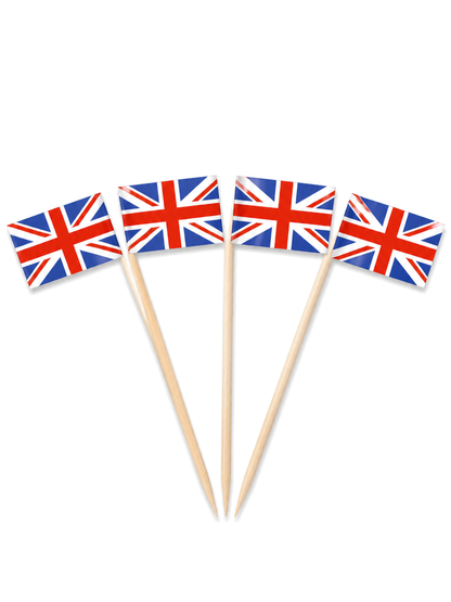 United Kingdom Flag Picks, 100 Count — White background hero (1 of 8)