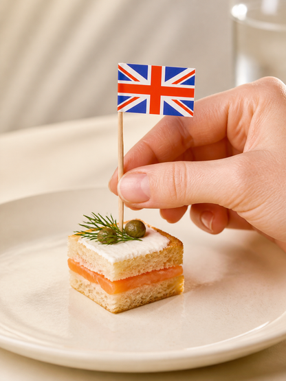 United Kingdom Flag Picks, 100 Count — In-use scale (4 of 8)