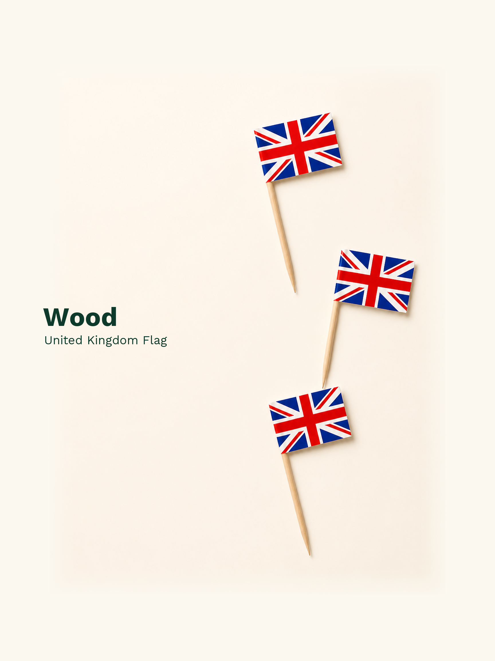 United Kingdom Flag Picks, 100 Count — Material and pattern information (6 of 8)