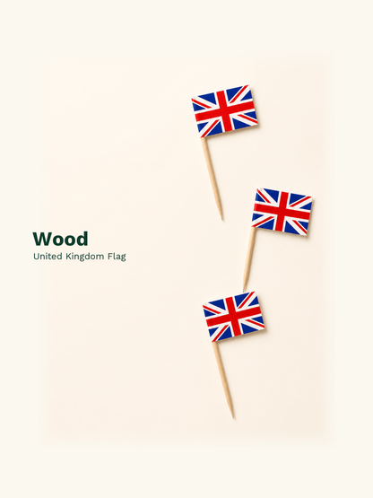 United Kingdom Flag Picks, 100 Count — Material and pattern information (6 of 8)