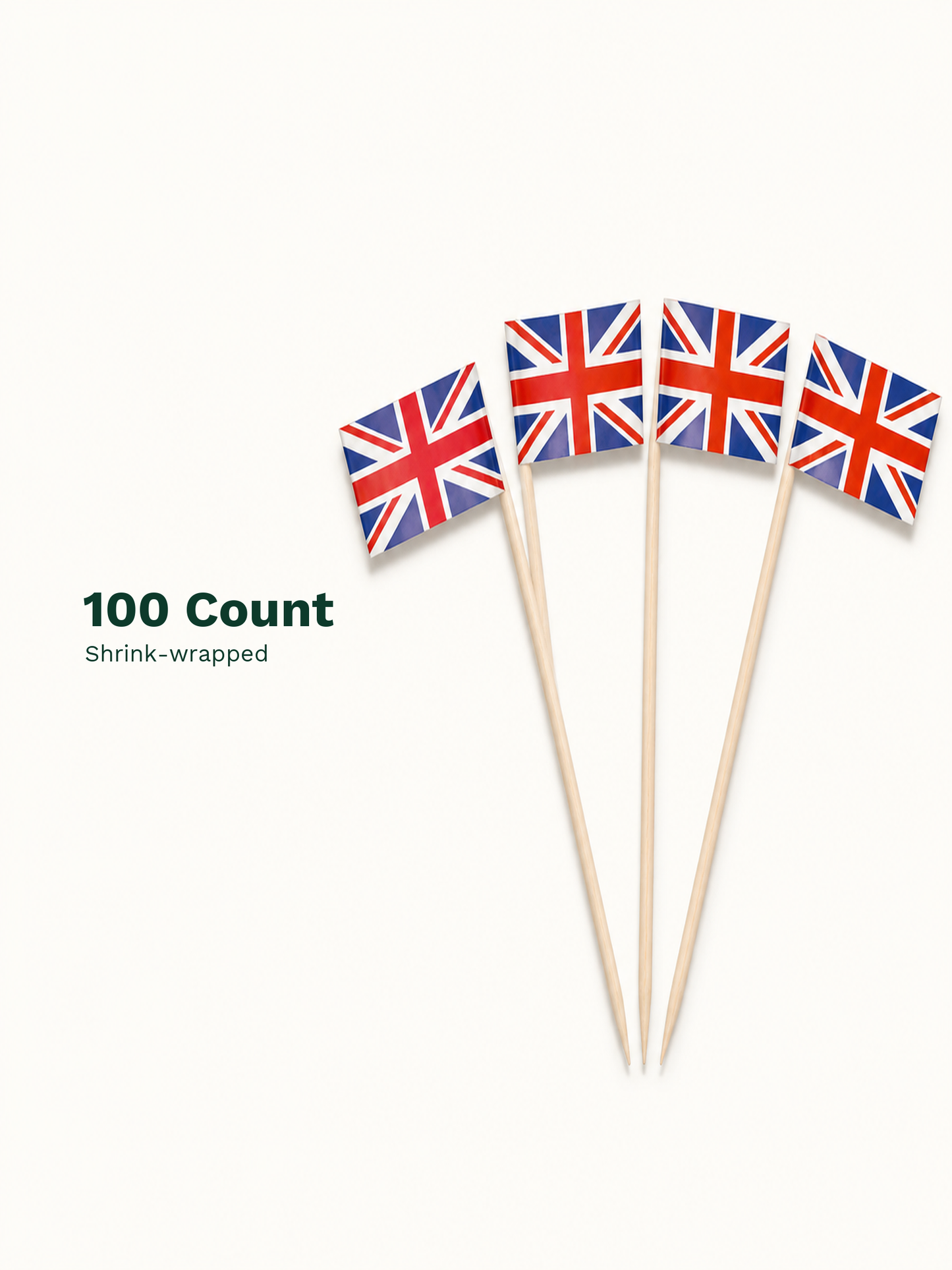 United Kingdom Flag Picks, 100 Count — Pack facts (8 of 8)