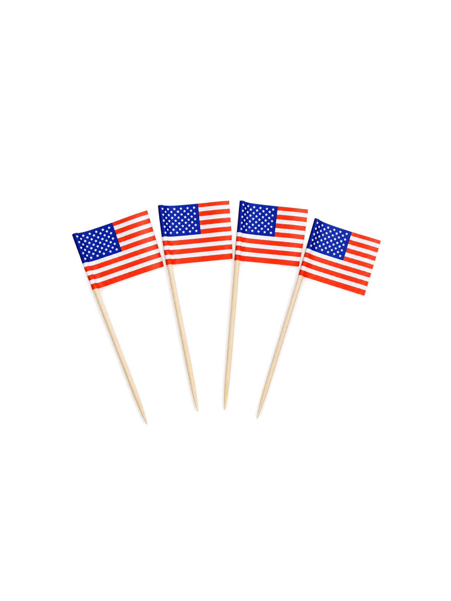 American Flag Picks, 100 Count — White background hero (1 of 8)
