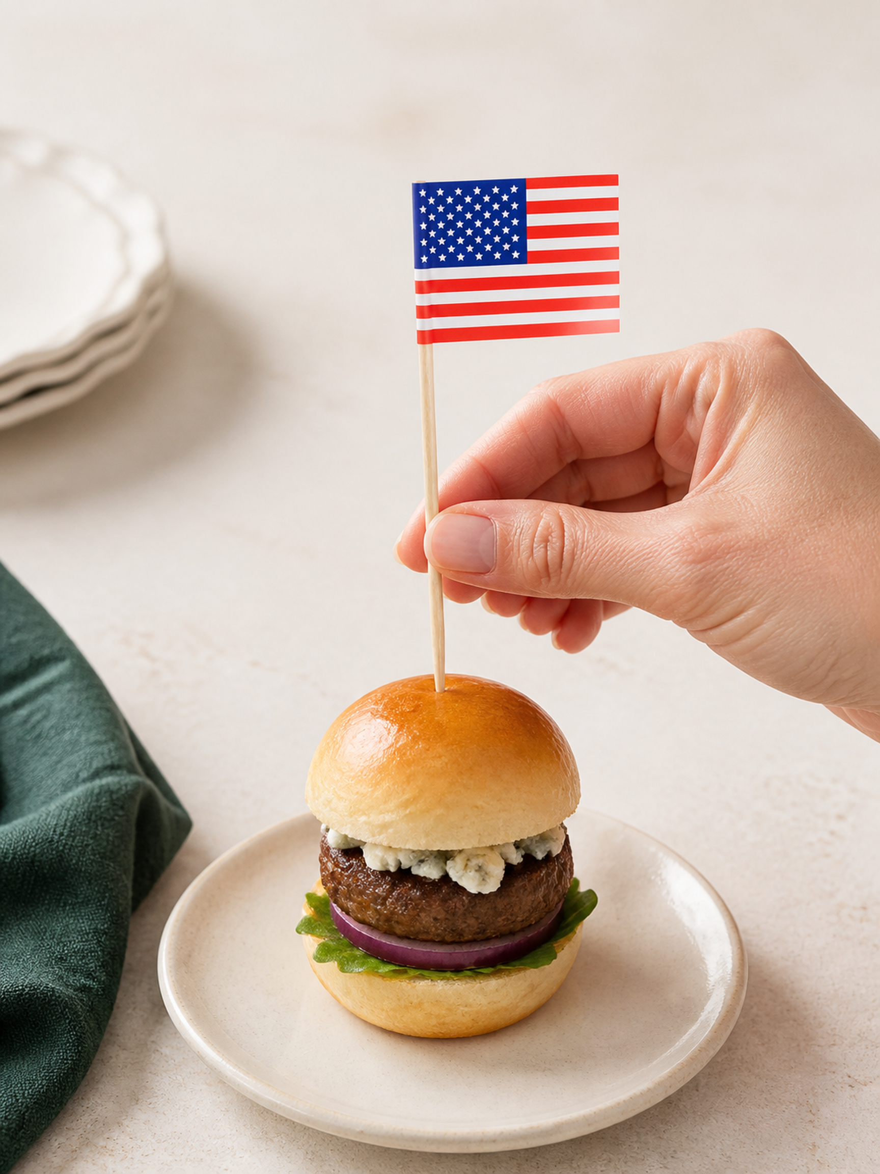 American Flag Picks, 100 Count — In-use scale (4 of 8)