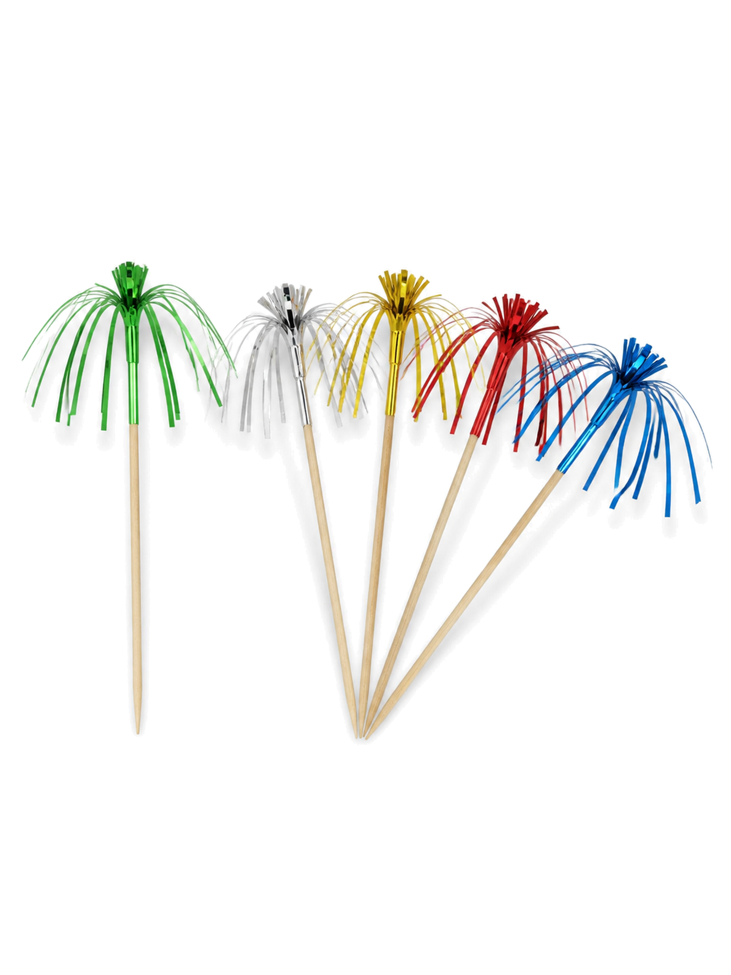 4-Inch Chrysanthemum Frill Picks, 100 Count — White background hero (1 of 8)