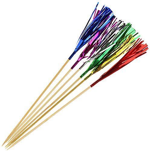 Classic Metallic Frill Picks, 100 Count