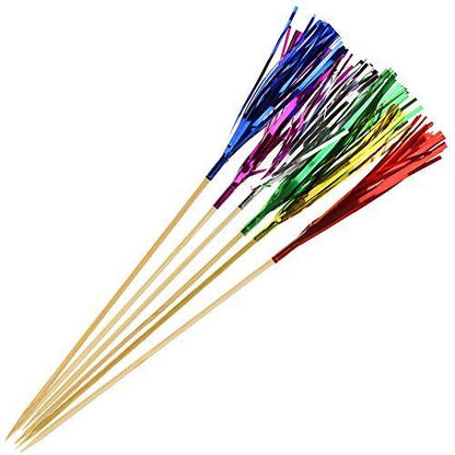Classic Metallic Frill Picks, 100 Count