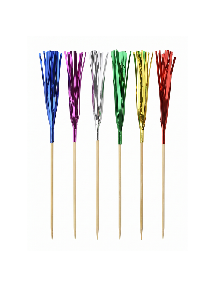 Classic Metallic Frill Picks, 100 Count — White background hero (1 of 8)