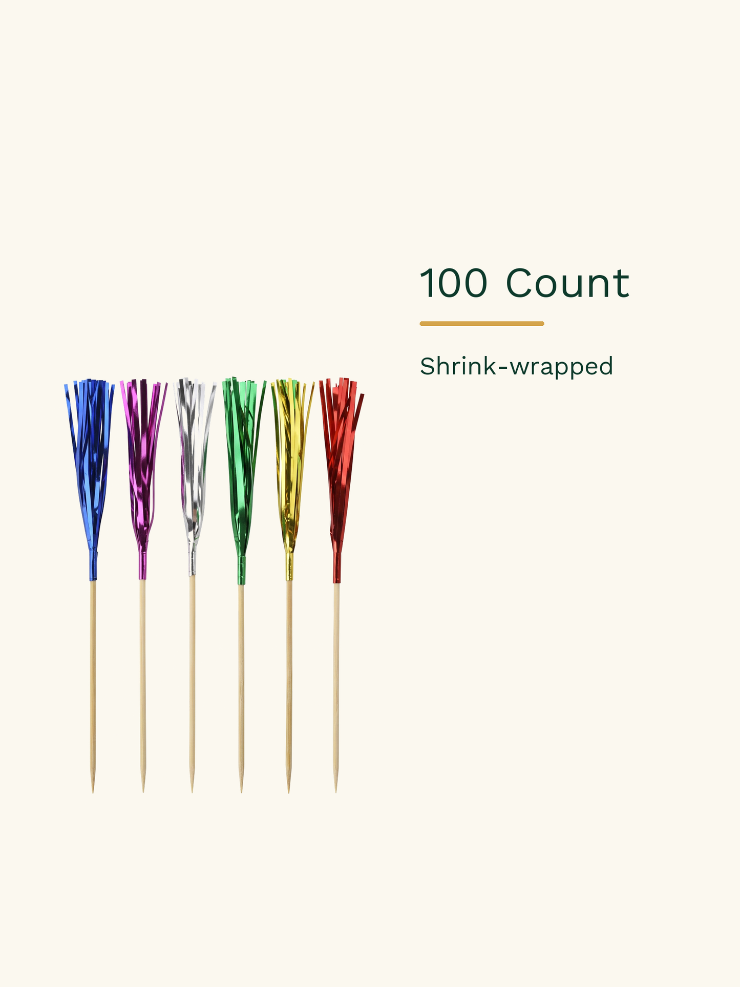 Classic Metallic Frill Picks, 100 Count — Pack facts (8 of 8)