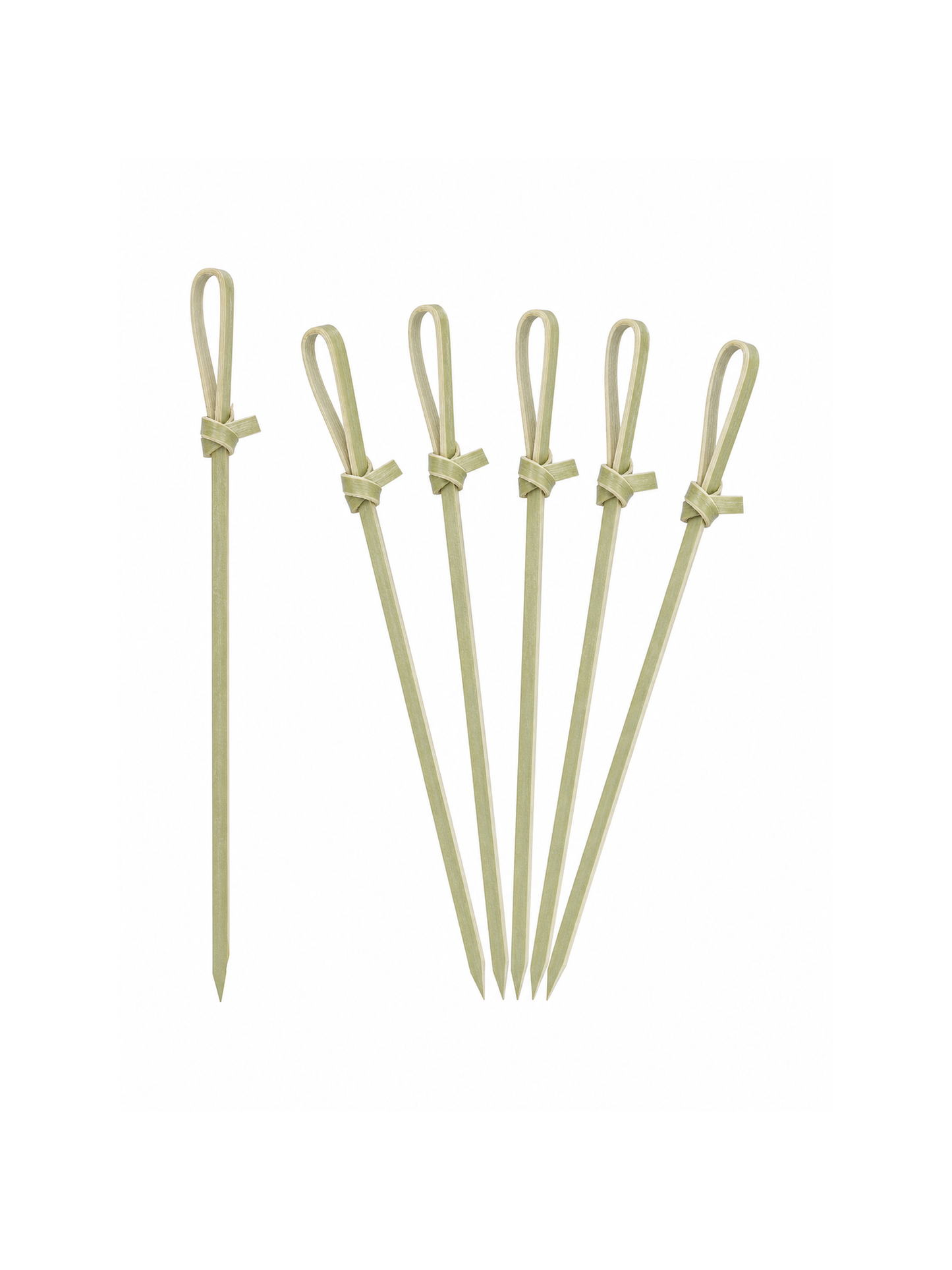 2.4-Inch Knotted Bamboo Picks, 100 Count — White background hero (1 of 8)