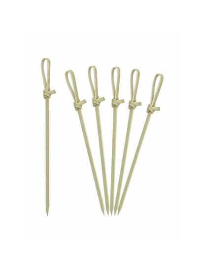 2.4-Inch Knotted Bamboo Picks, 100 Count — White background hero (1 of 8)