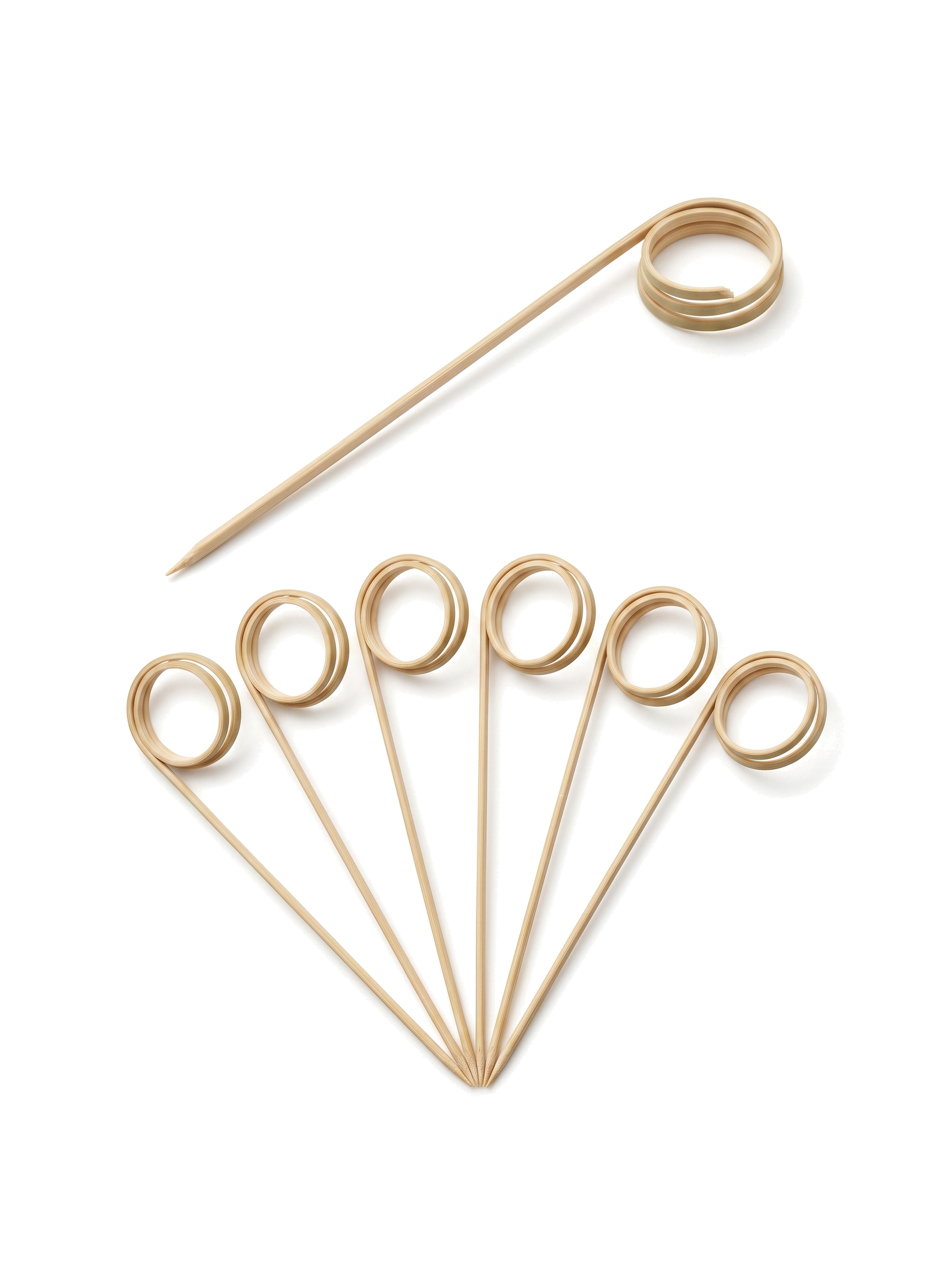 Ring-Loop Bamboo Picks, 100 Count — White background hero (1 of 8)