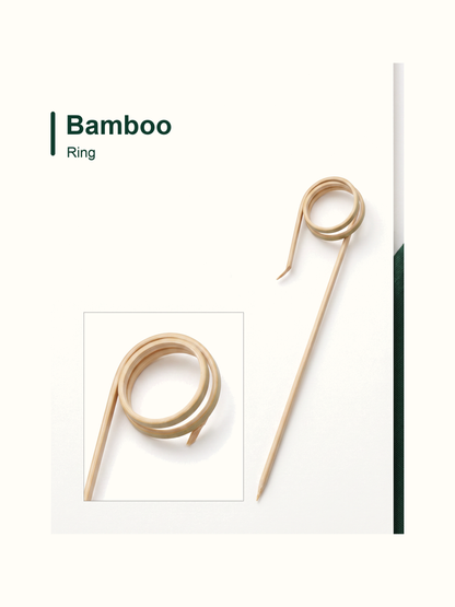 Ring-Loop Bamboo Picks, 100 Count — Material and pattern information (6 of 8)