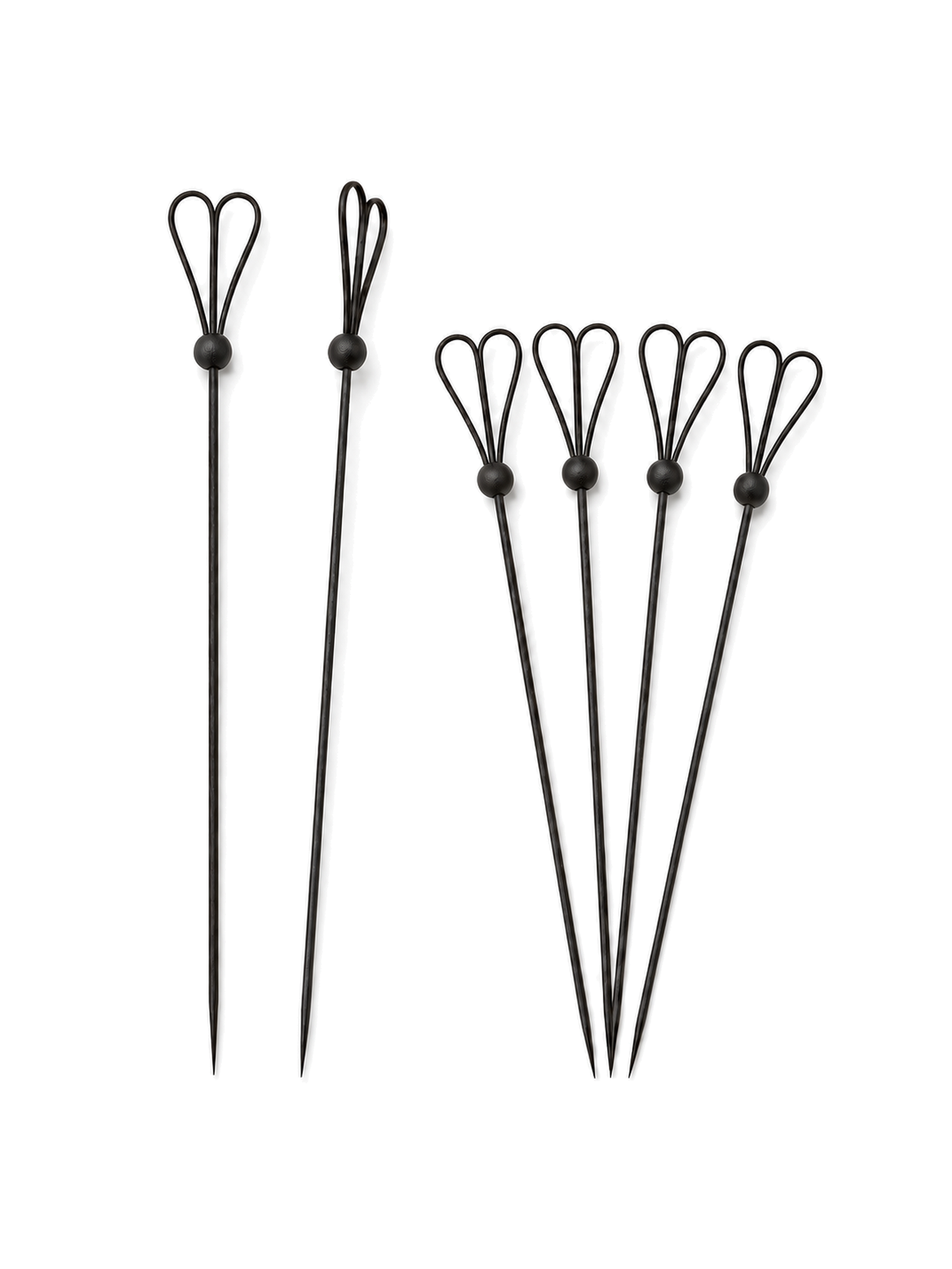 Black Heart-Loop Bamboo Picks, 100 Count — Multiple views (5 of 8)