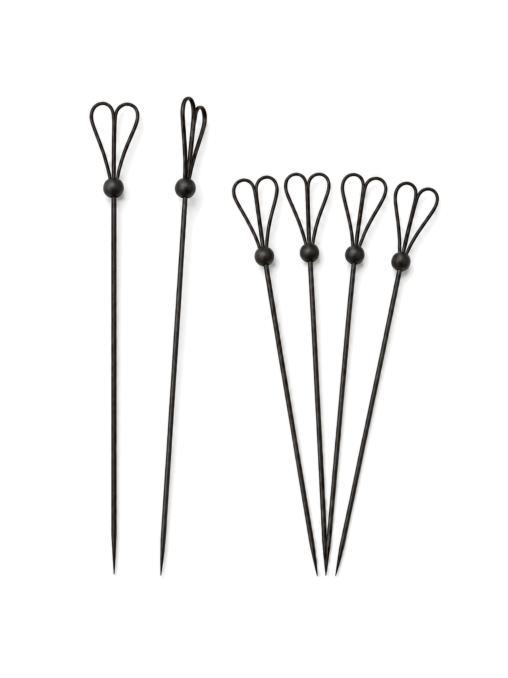Black Heart-Loop Bamboo Picks, 100 Count — Multiple views (5 of 8)