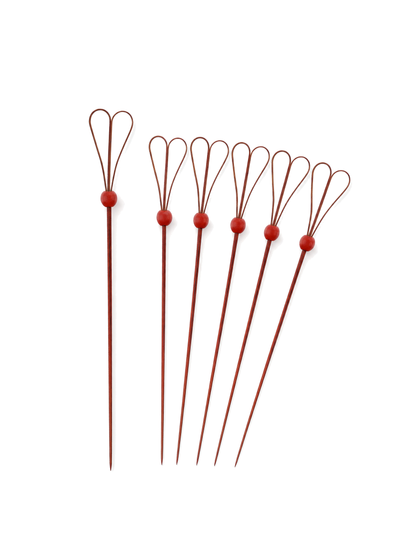 Red Heart-Loop Bamboo Picks, 100 Count — White background hero (1 of 8)