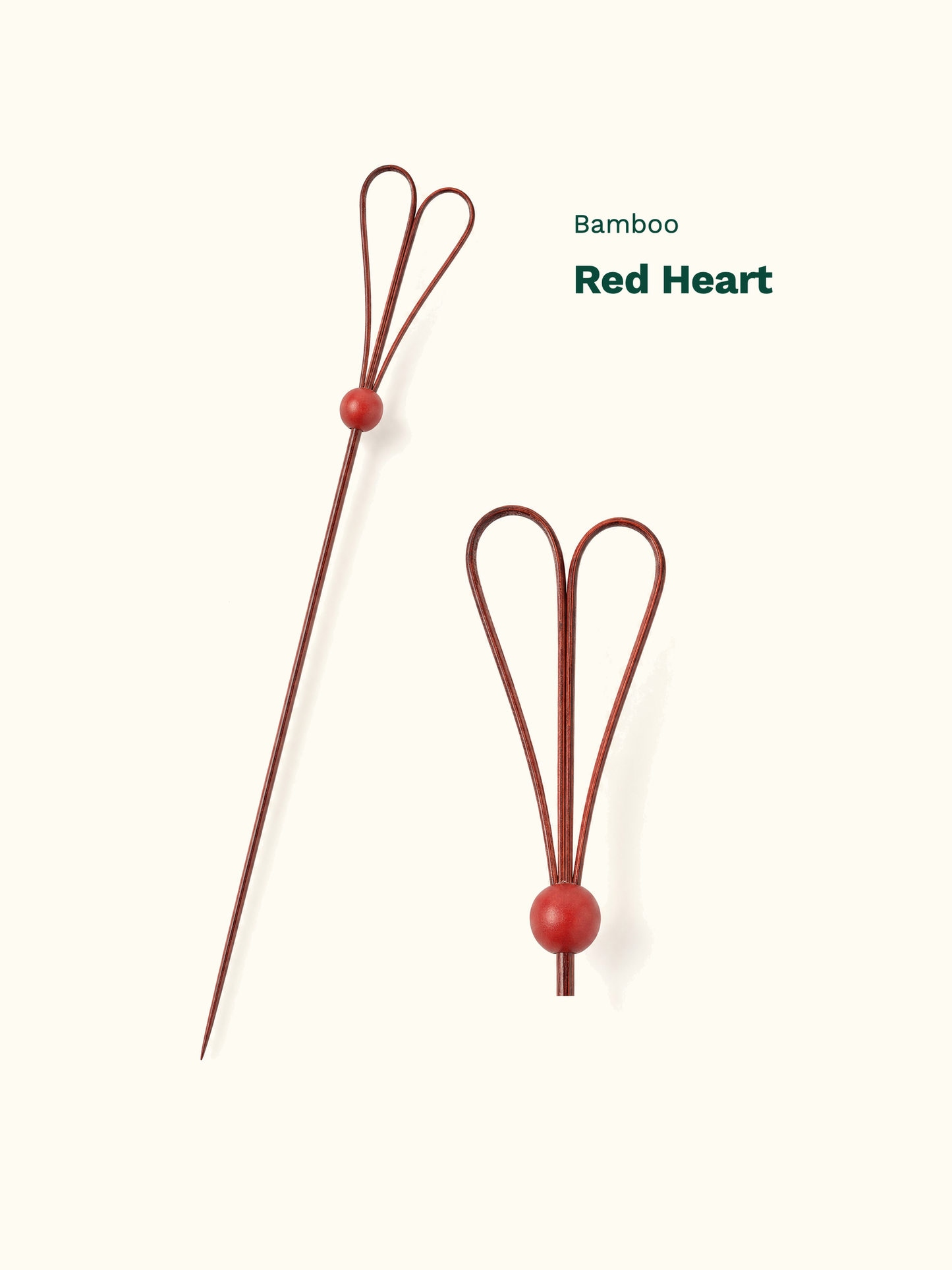 Red Heart-Loop Bamboo Picks, 100 Count — Material and pattern information (6 of 8)