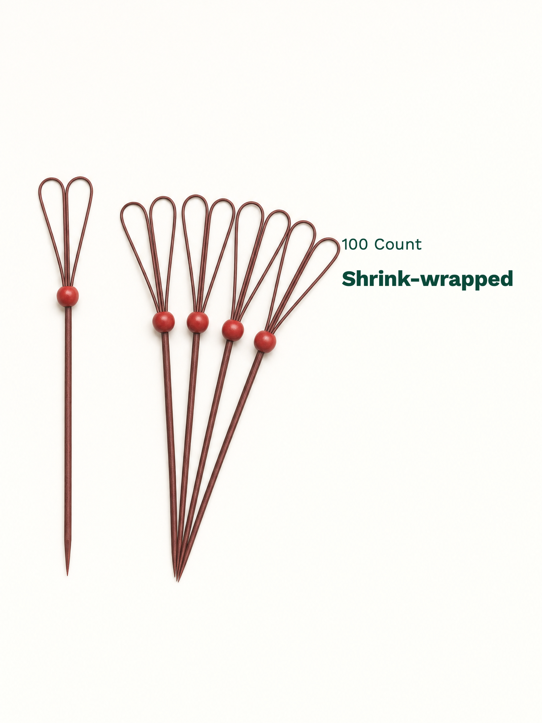 Red Heart-Loop Bamboo Picks, 100 Count — Pack facts (8 of 8)
