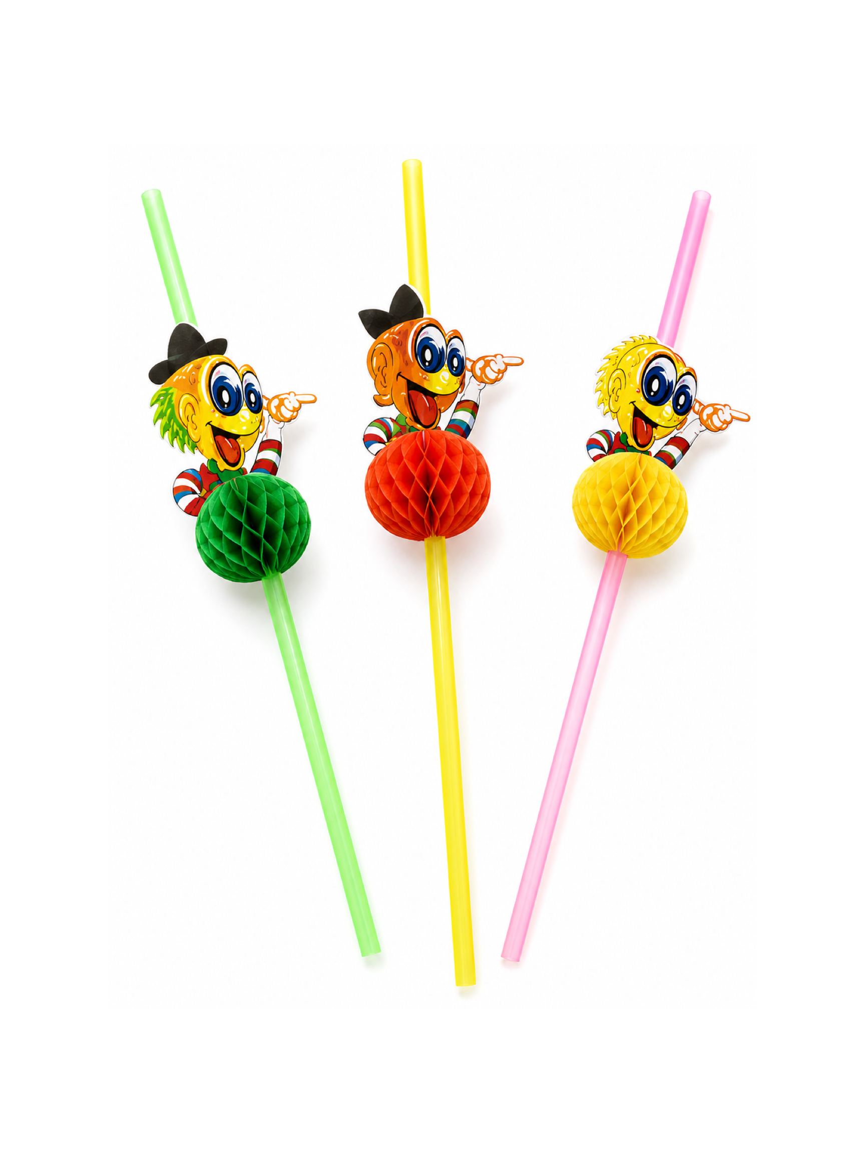 Clown Decorative Drinking Straws, 100 Count — Product detail (3 of 8)