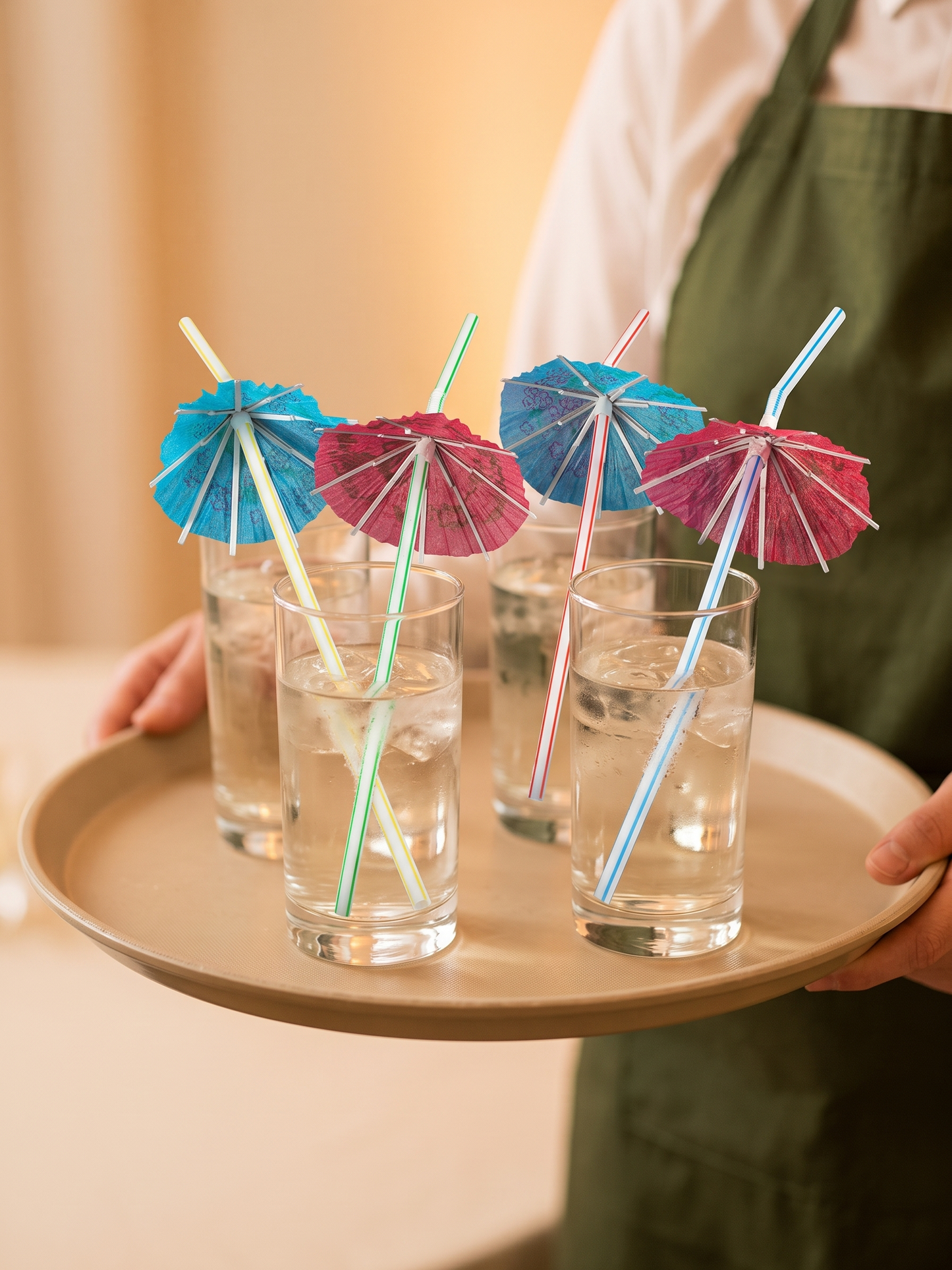 Cocktail Umbrella Drinking Straws, 100 Count — Catering drink service (7 of 8)