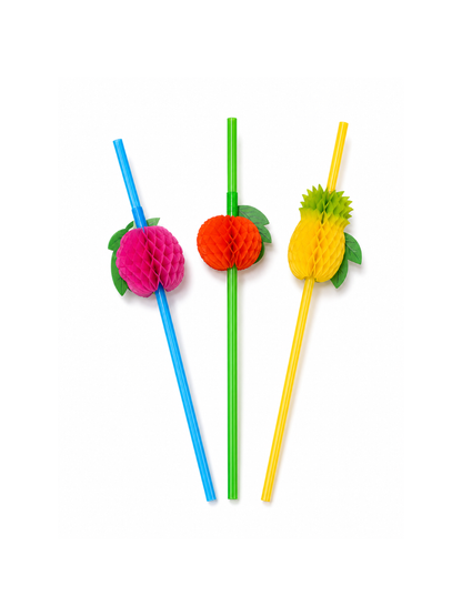 Assorted Fruit Decorative Drinking Straws, 100 Count — Product detail (3 of 8)