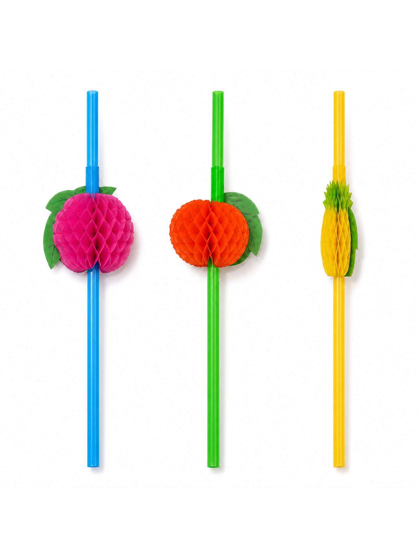 Assorted Fruit Decorative Drinking Straws, 100 Count — Multiple views (5 of 8)