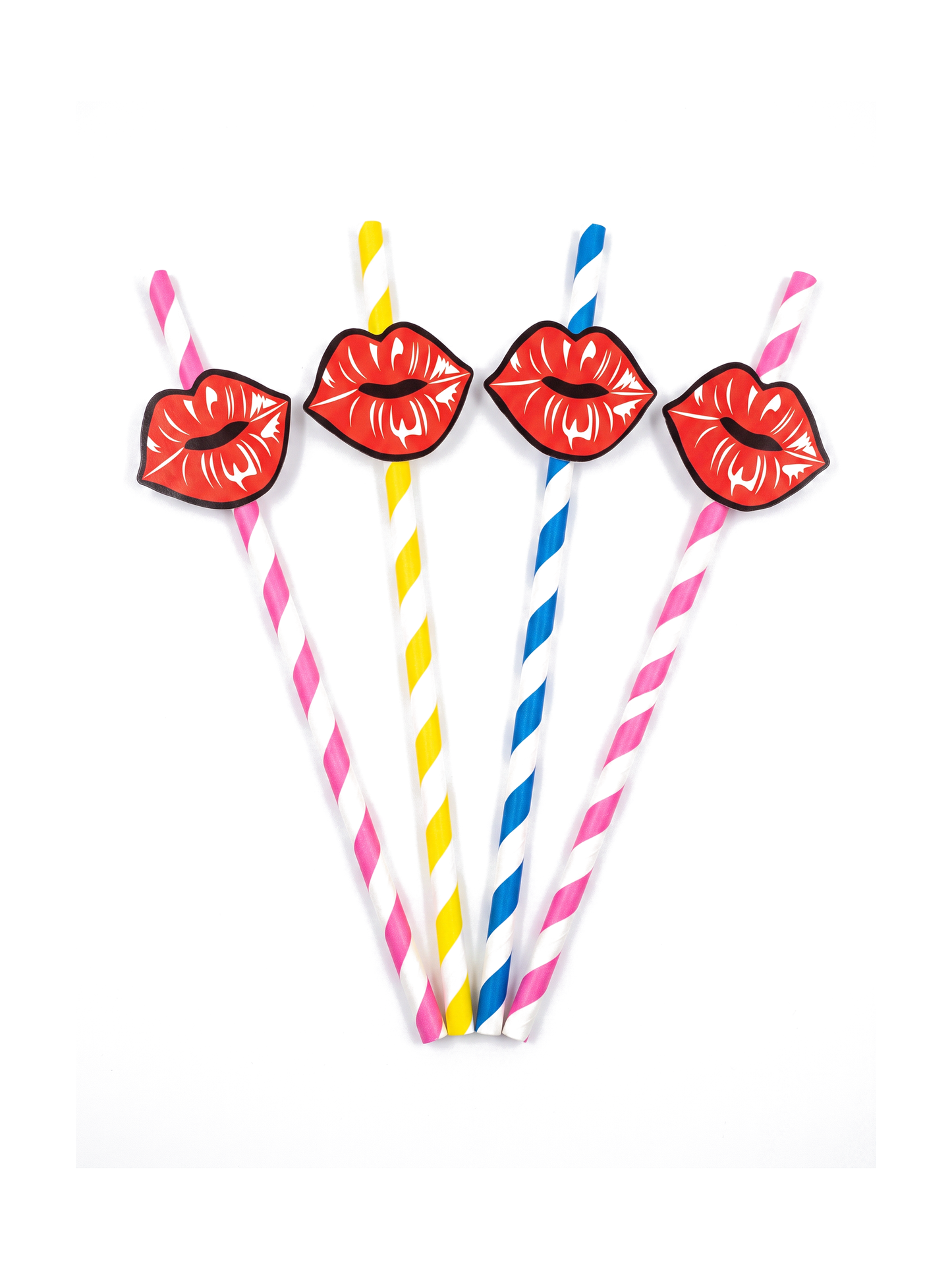 Lips Decorative Drinking Straws, 100 Count — White background hero (1 of 8)