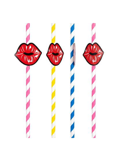 Lips Decorative Drinking Straws, 100 Count — Multiple views (5 of 8)