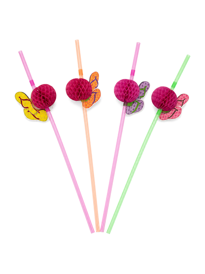 Flip-Flops Decorative Drinking Straws, 100 Count — Multiple views (5 of 8)