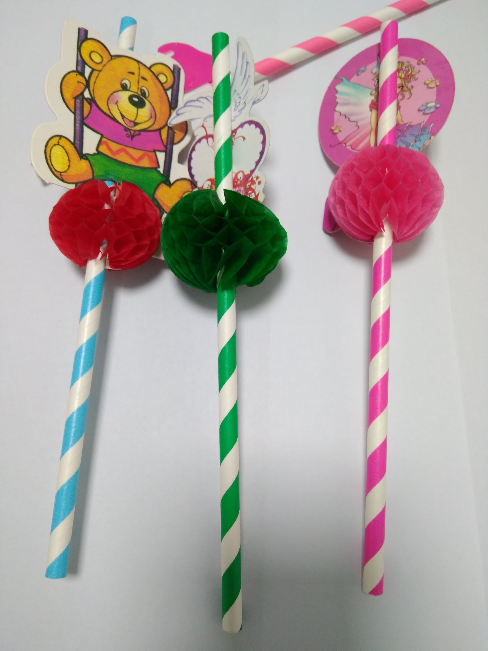 Bear Decorative Drinking Straws, 100 Count