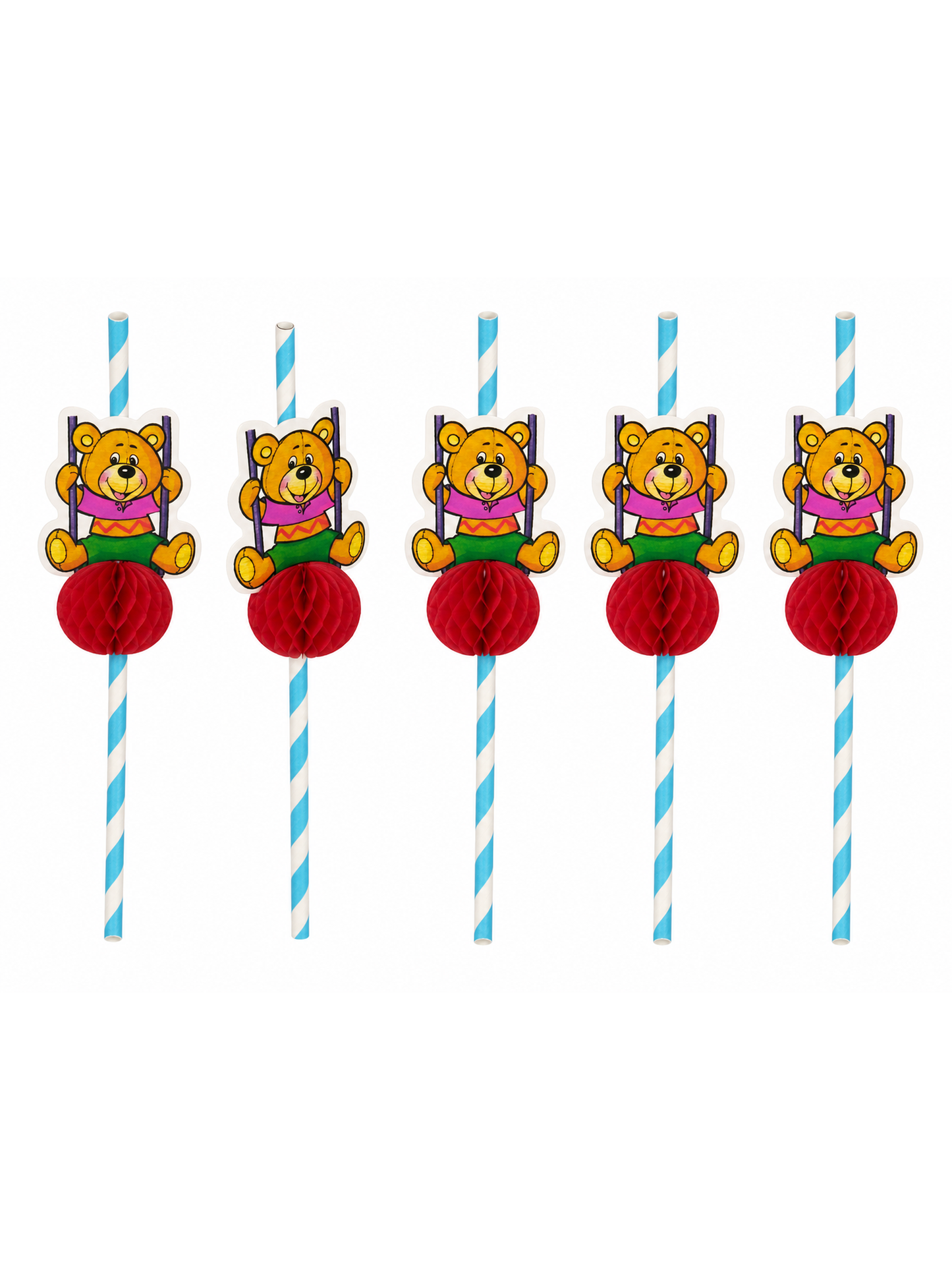 Bear Decorative Drinking Straws, 100 Count — Multiple views (5 of 8)