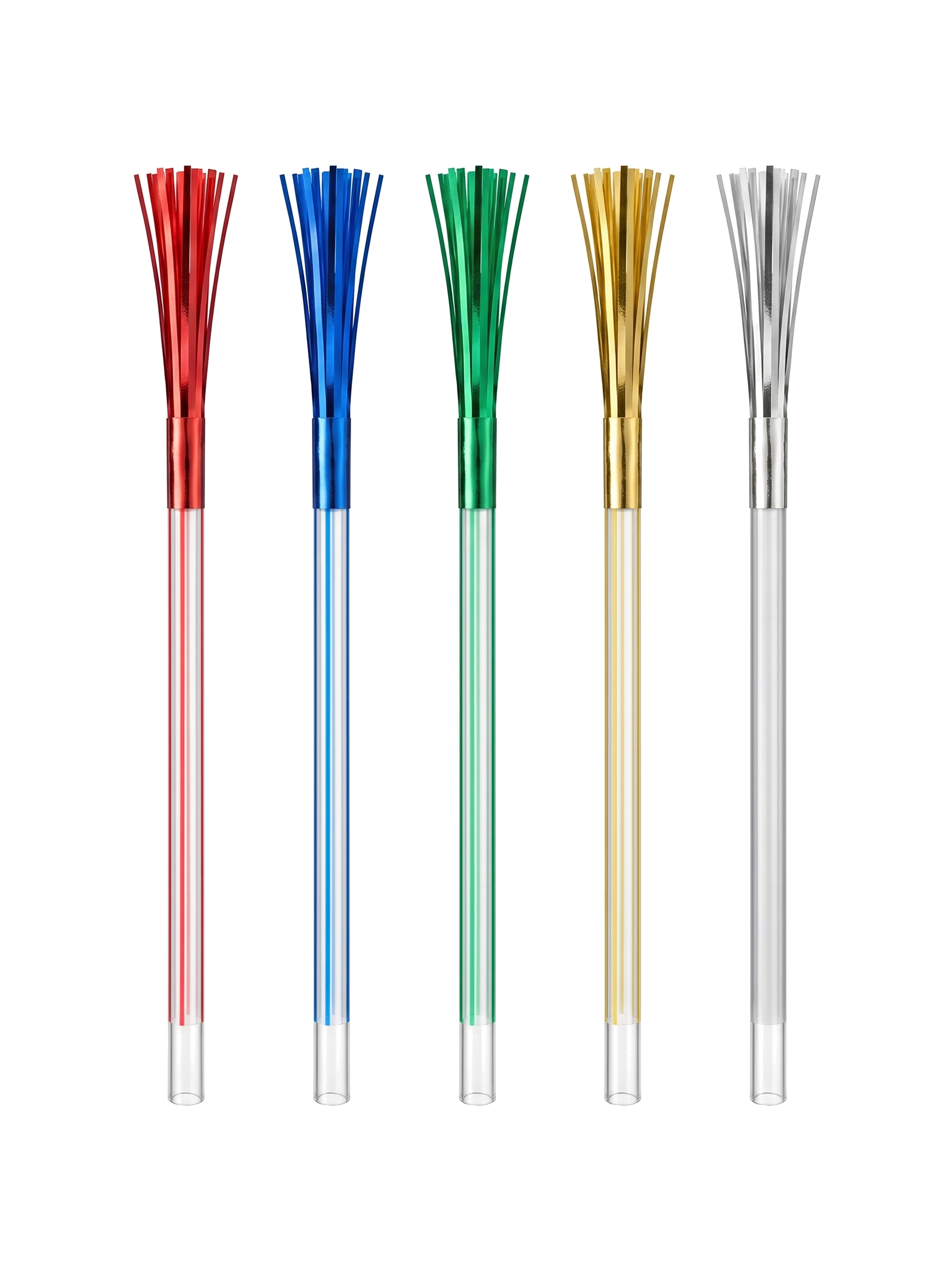 Short Frill Drinking Straws, 100 Count — White background hero (1 of 8)