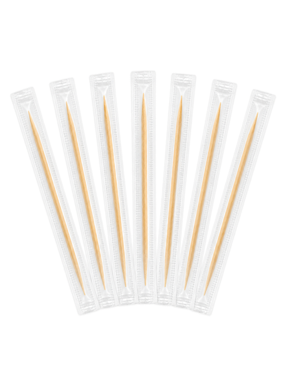 Clear-Wrapped Toothpicks, 100 Count — White background hero (1 of 8)