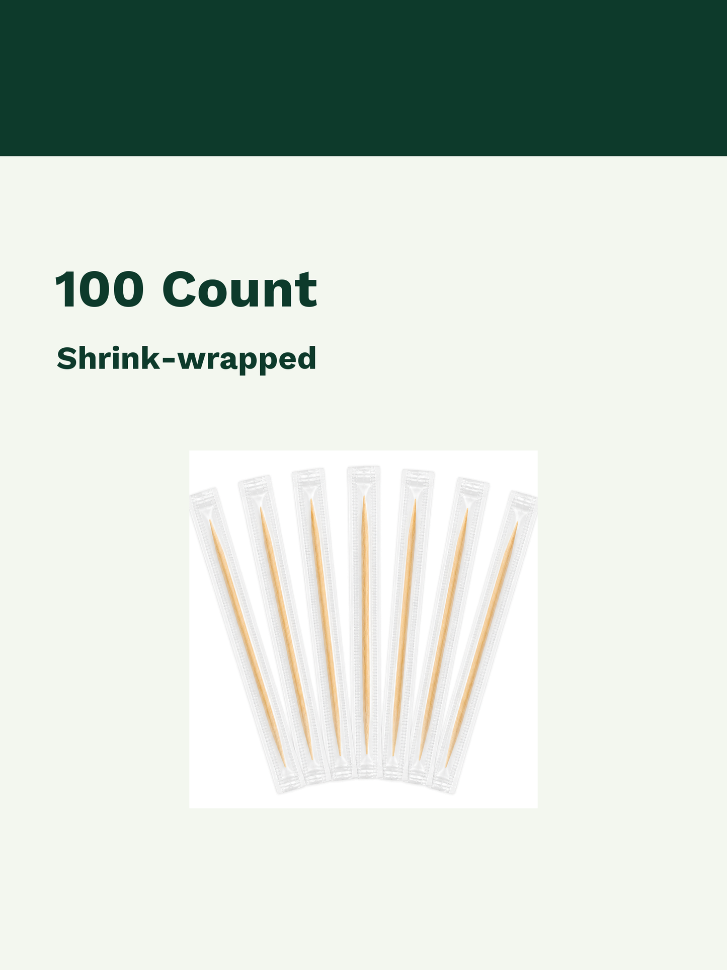 Clear-Wrapped Toothpicks, 100 Count — Pack facts (8 of 8)