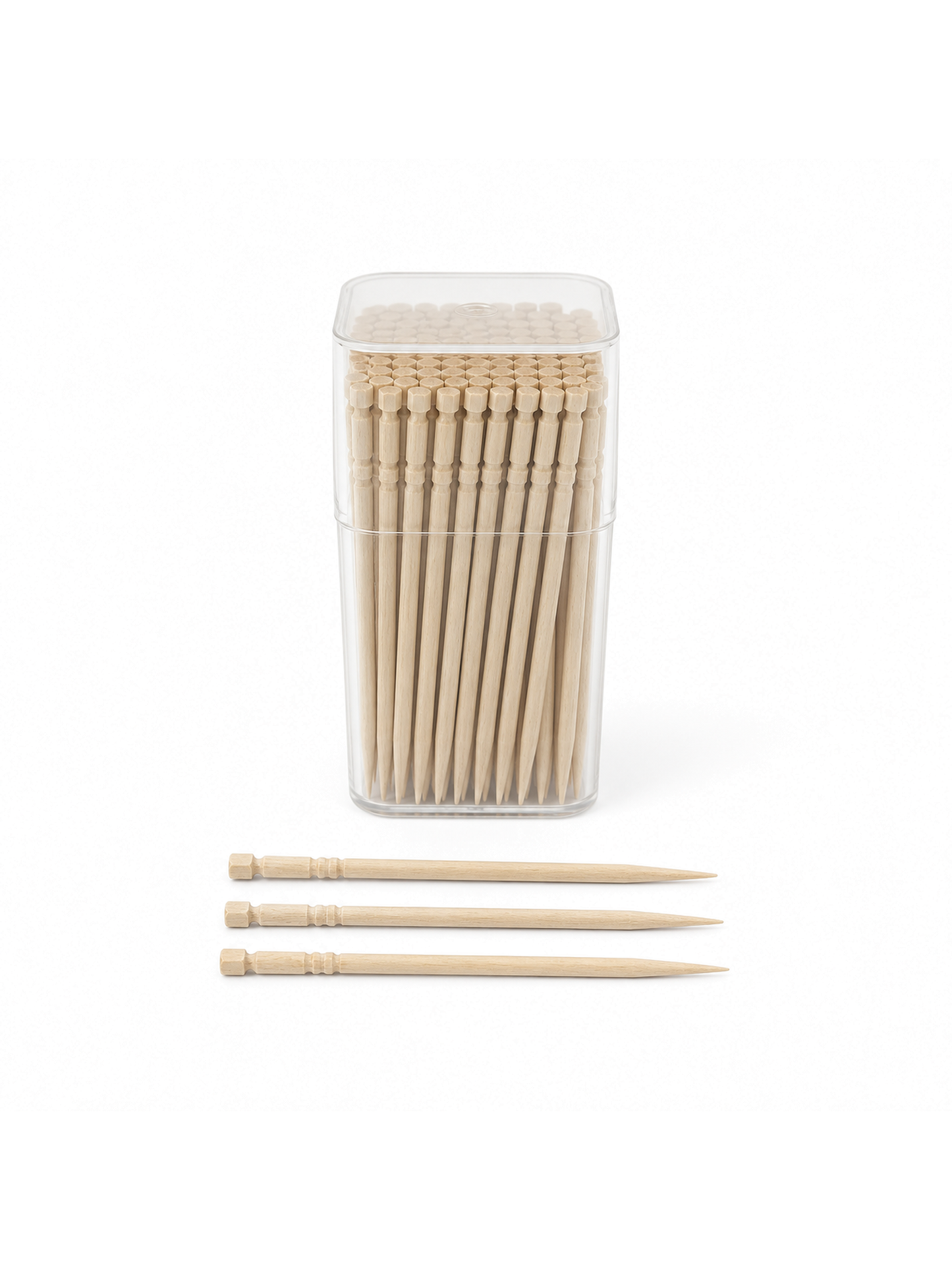 Carved Wood Picks, 100 Count — White background hero (1 of 8)