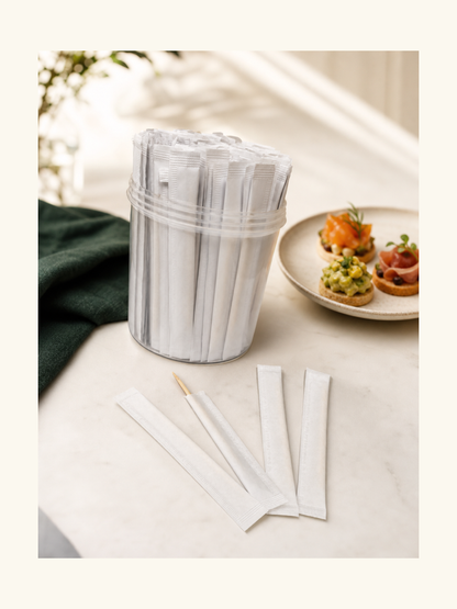 Plain Paper-Wrapped Bamboo Picks, 100 Count — Primary use scene (2 of 8)