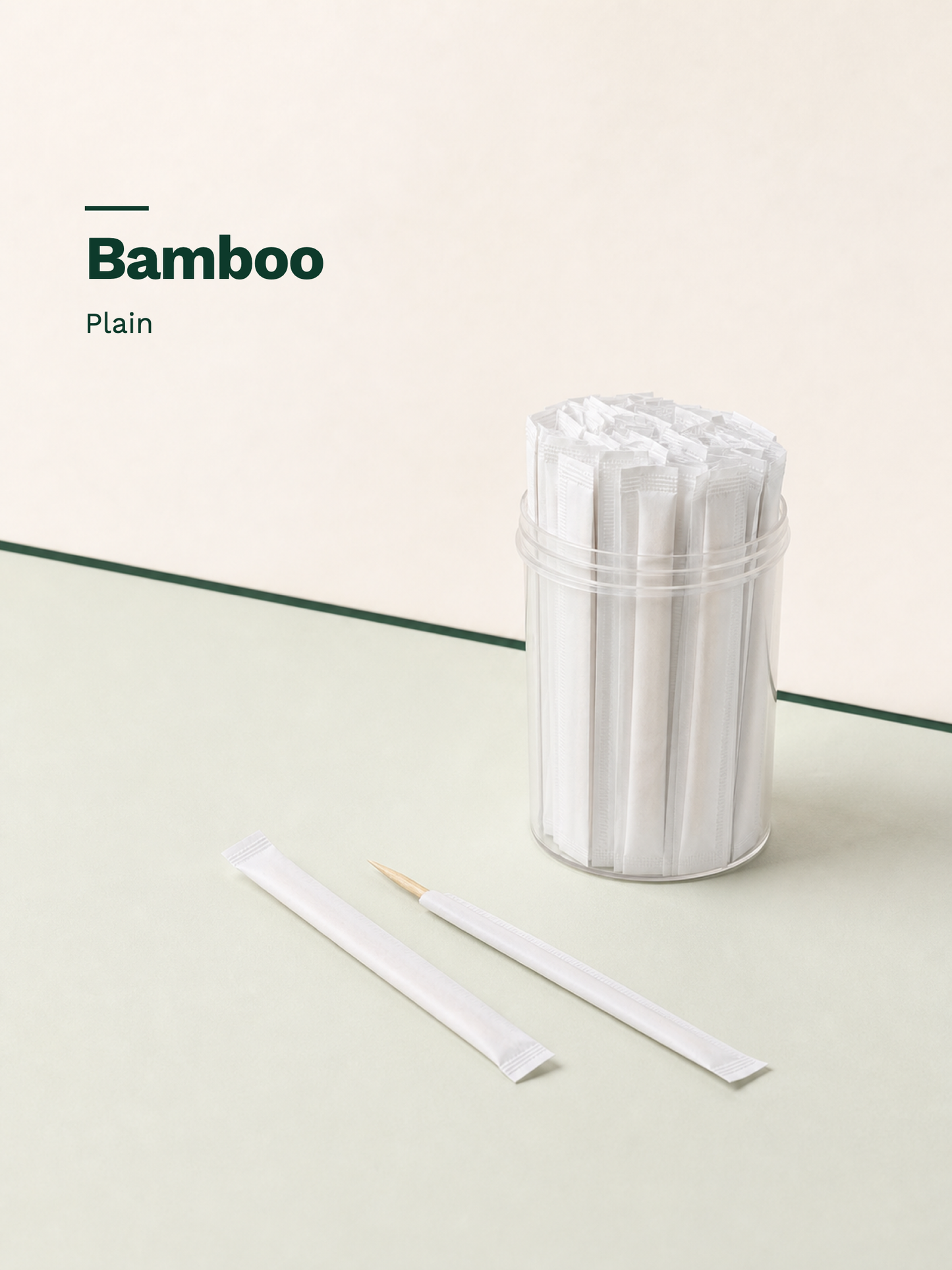 Plain Paper-Wrapped Bamboo Picks, 100 Count — Material and pattern information (6 of 8)