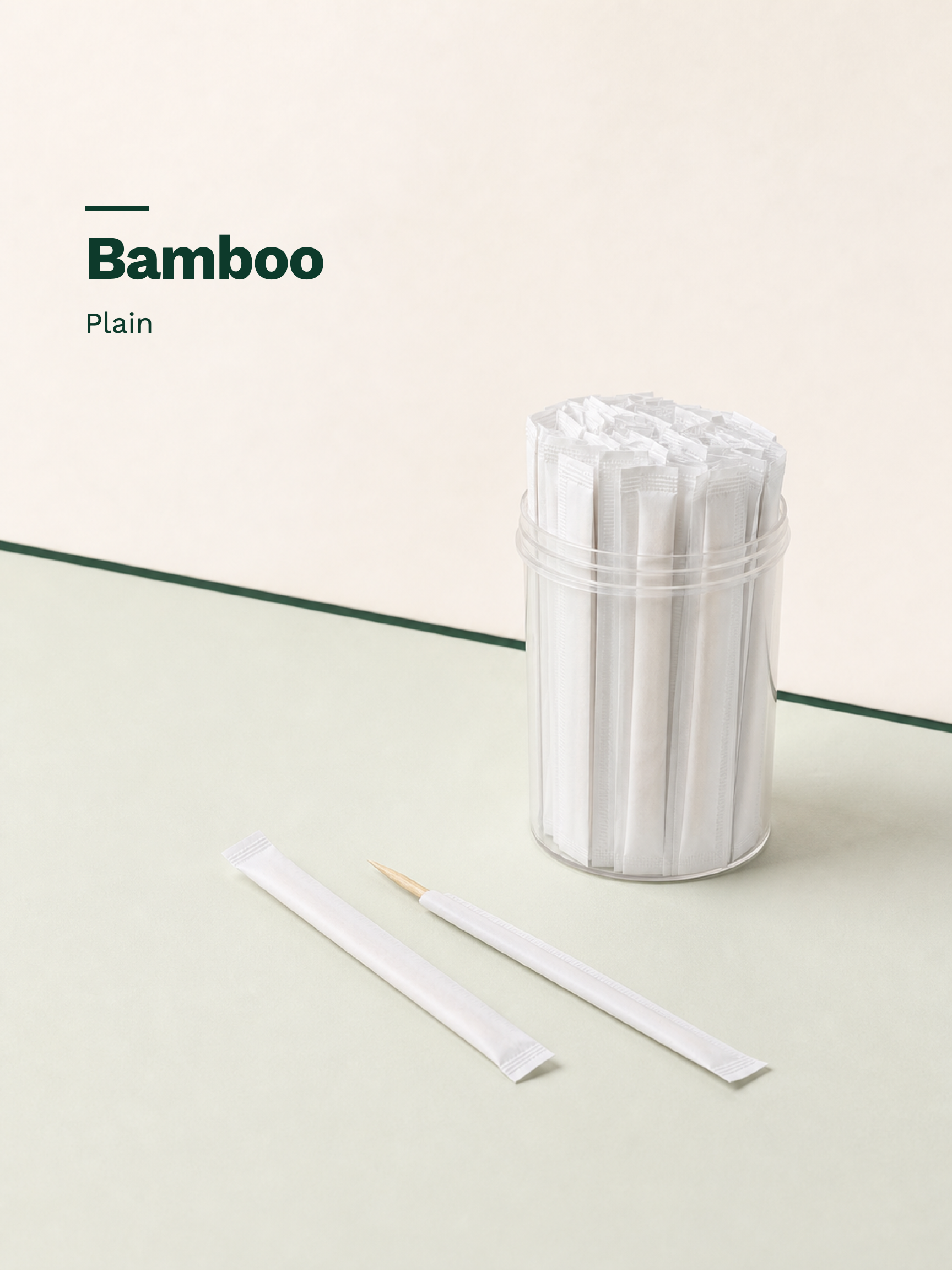 Plain Paper-Wrapped Bamboo Picks, 100 Count — Material and pattern information (6 of 8)