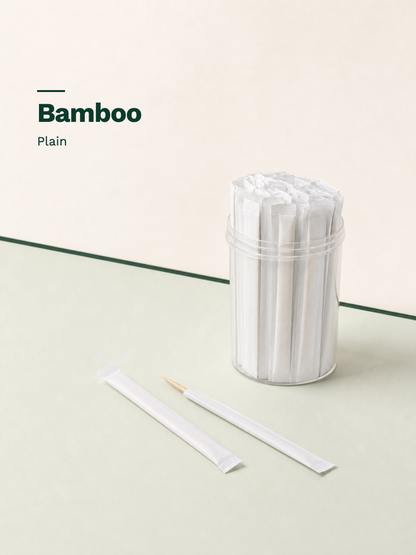 Plain Paper-Wrapped Bamboo Picks, 100 Count — Material and pattern information (6 of 8)